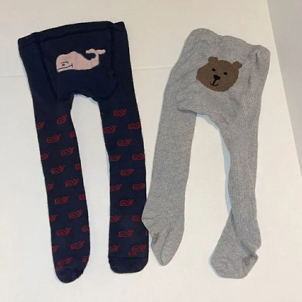 Baby Gap Bear Whale Cable Knit Tights 24M-2T